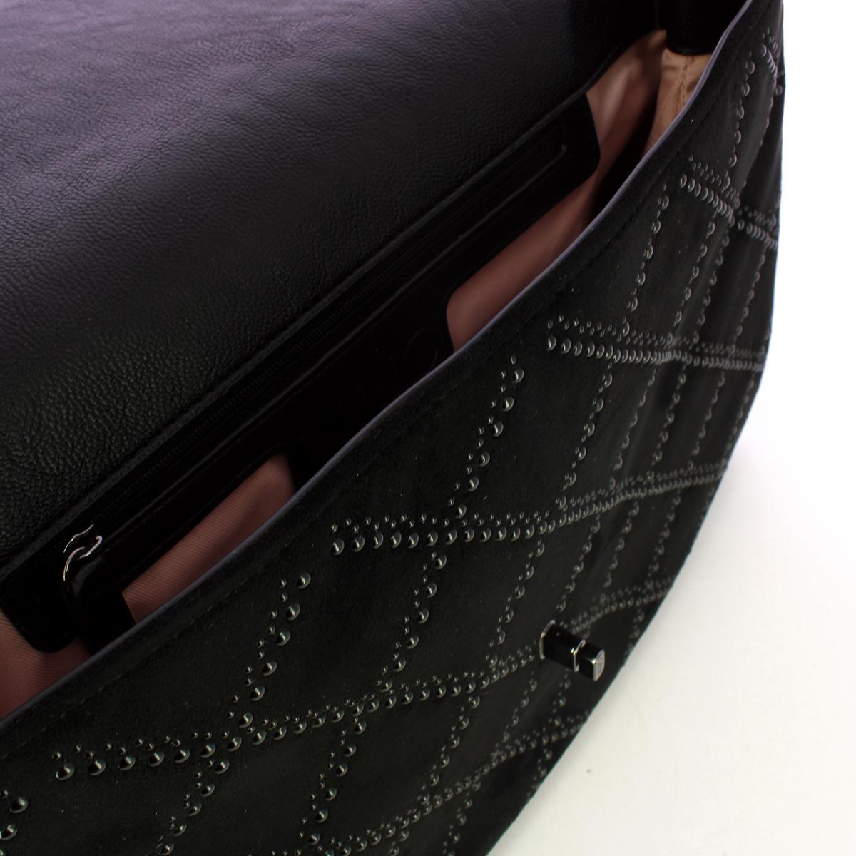 Liu Jo Borsa a mano piatta con borchie Black - 5