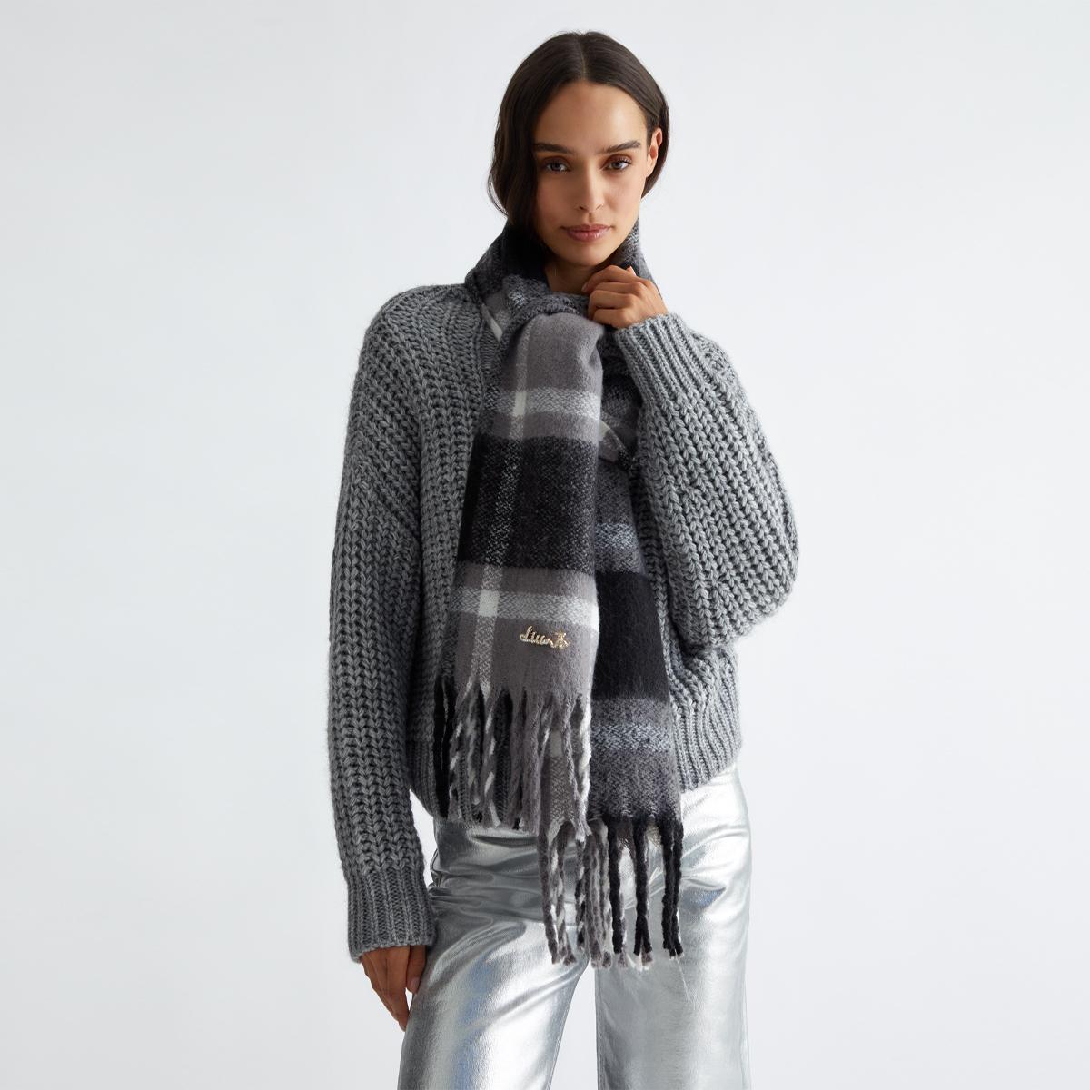 Liu Jo Scialle Jacquard Black - 2