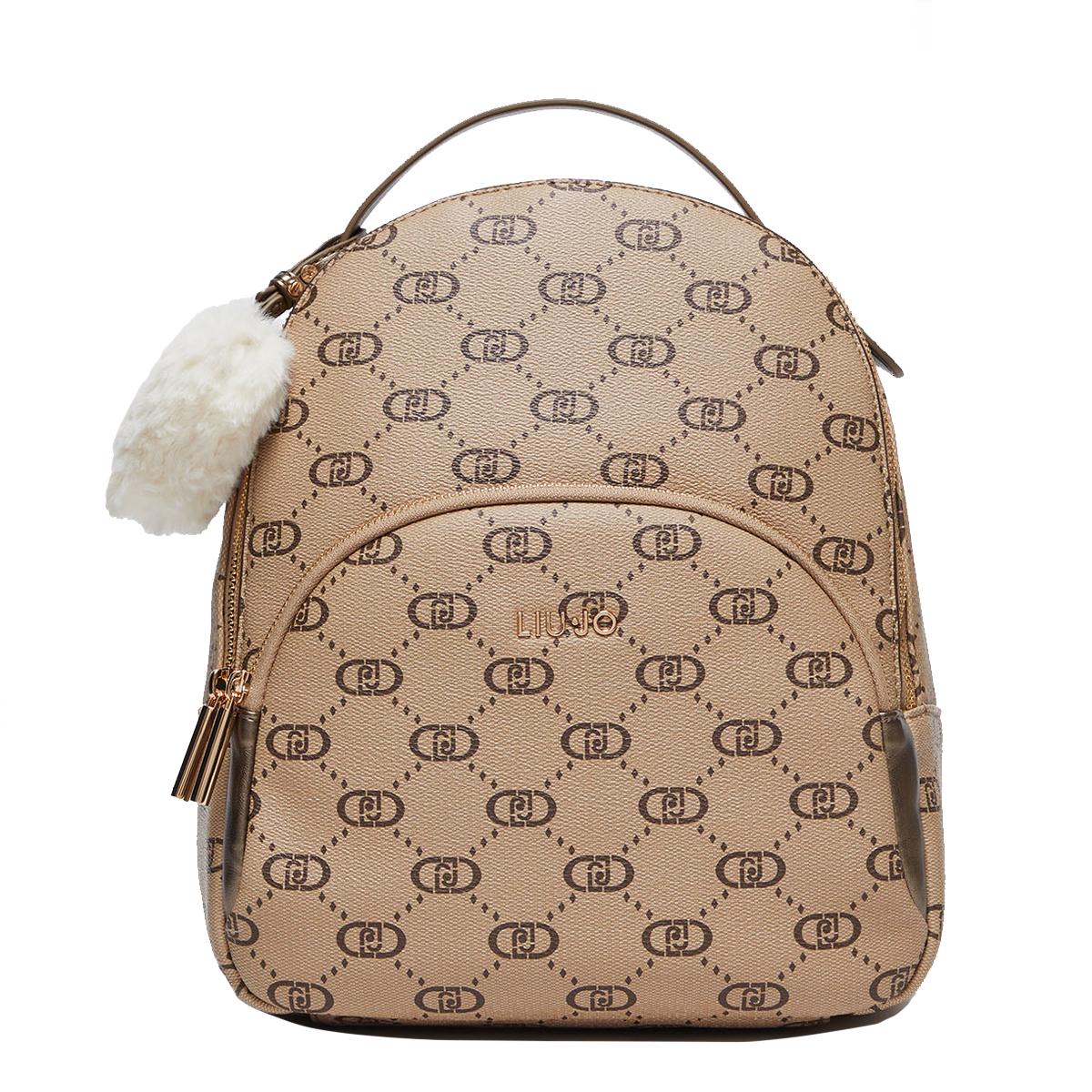 Liu Jo Zaino con logo e charm Tortora Chiaro - 1