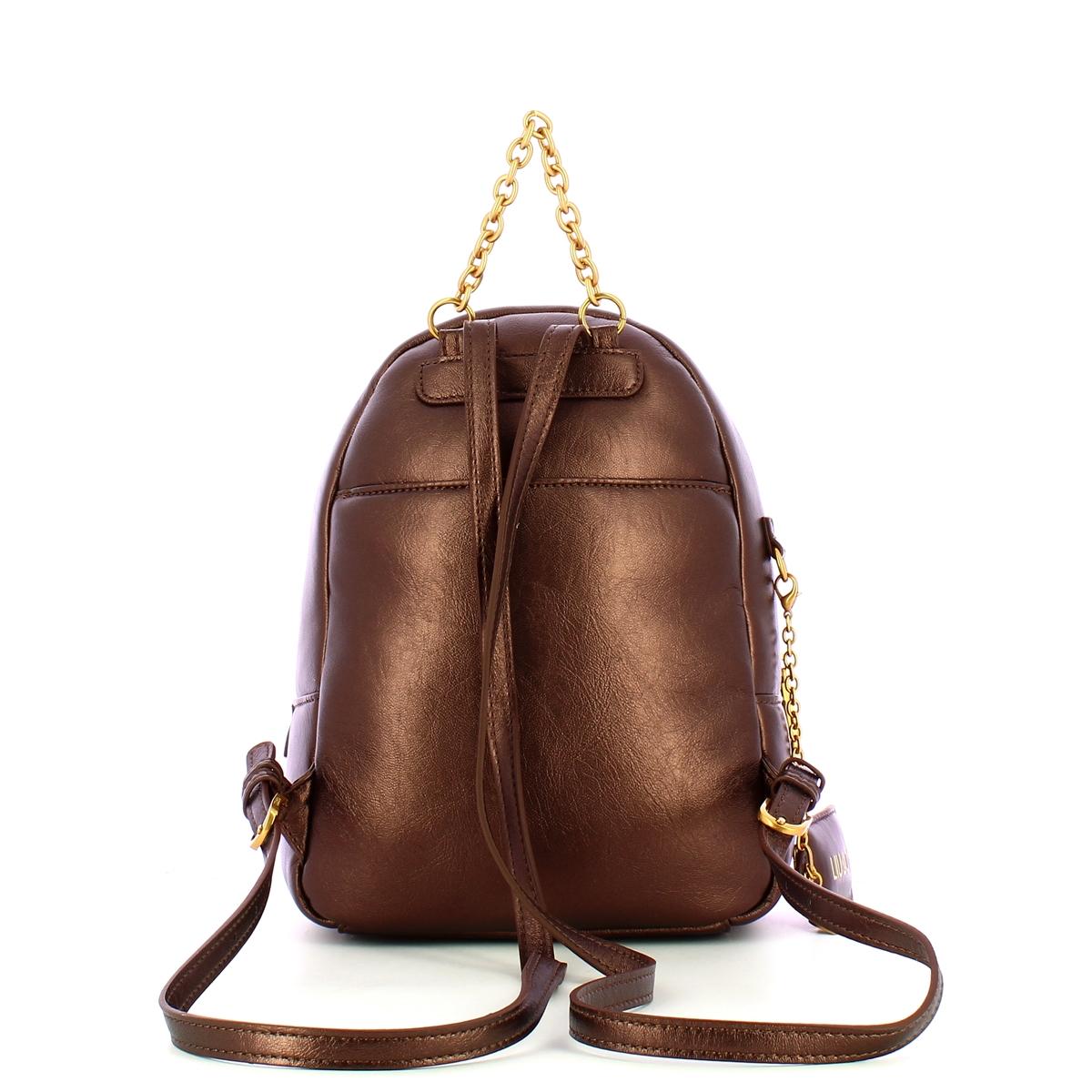 Liu Jo Zainetto Glossy con strass Brown Stone Met. - 3