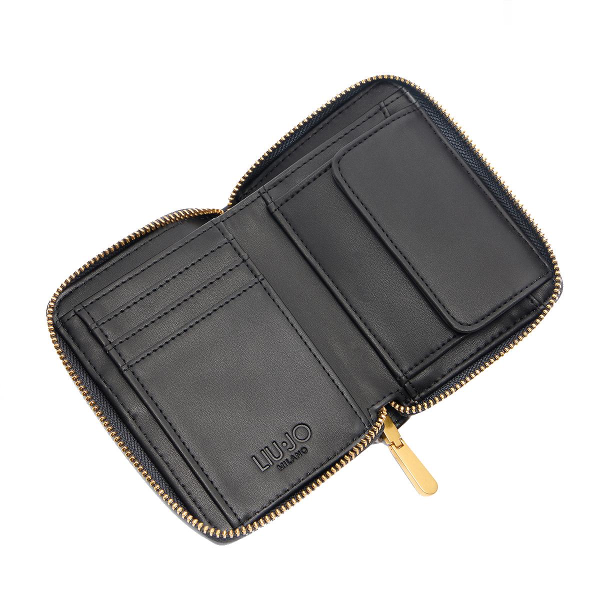 Liu Jo Portafoglio piccolo Zip Around con Logo Black - 4