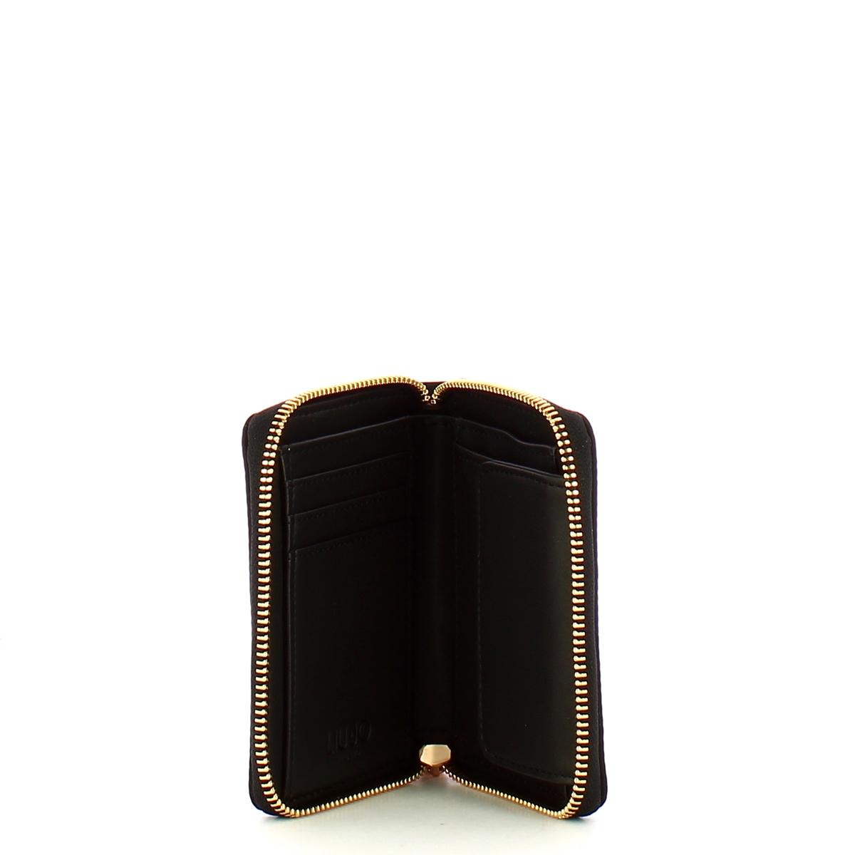 Liu Jo Portafoglio zip around piccolo in nylon Black - 3