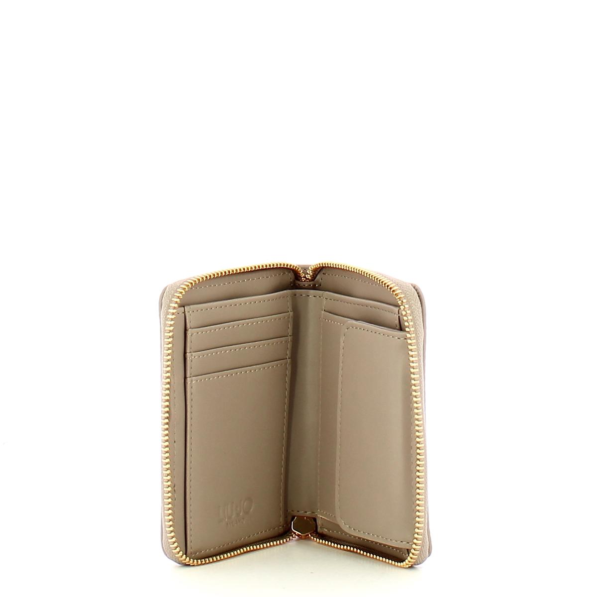 Liu Jo Portafoglio zip around piccolo in nylon Mushroom - 3