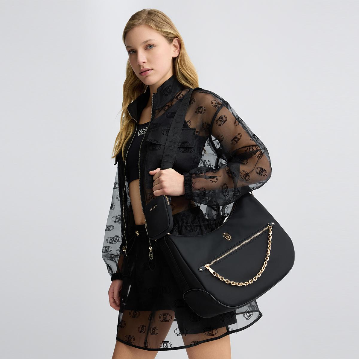 Liu Jo Mezzaluna in nylon Black - 2