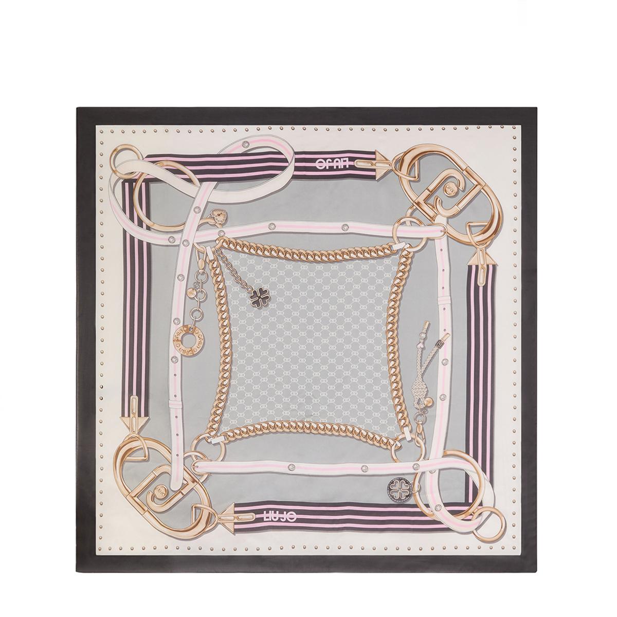 Liu Jo Foulard a righe Black - 3