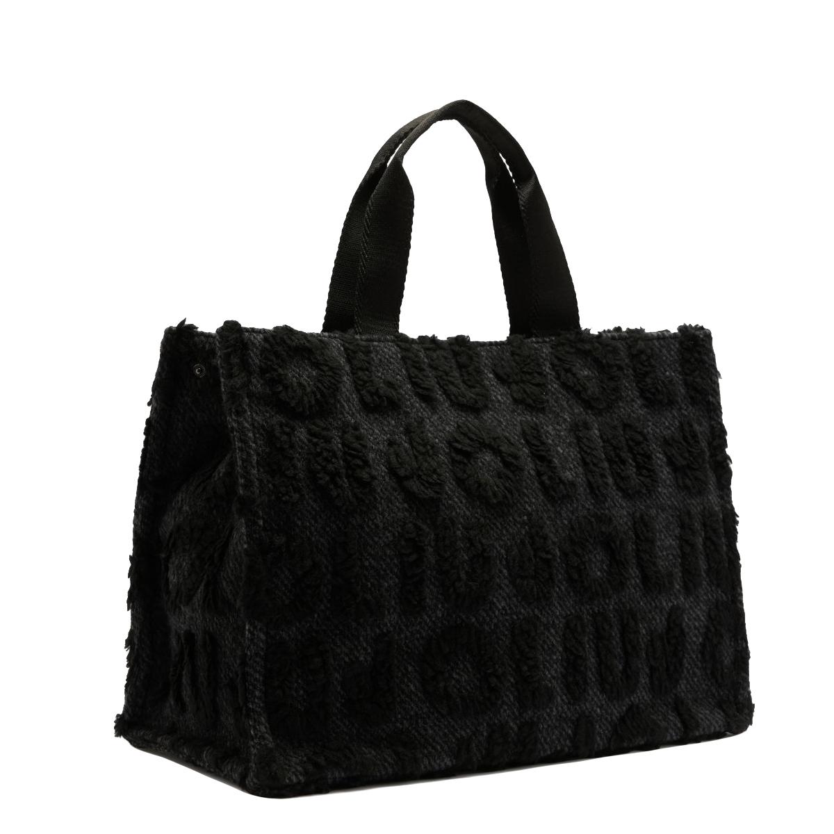Liu Jo Shopping bag grande misto lana Black - 3