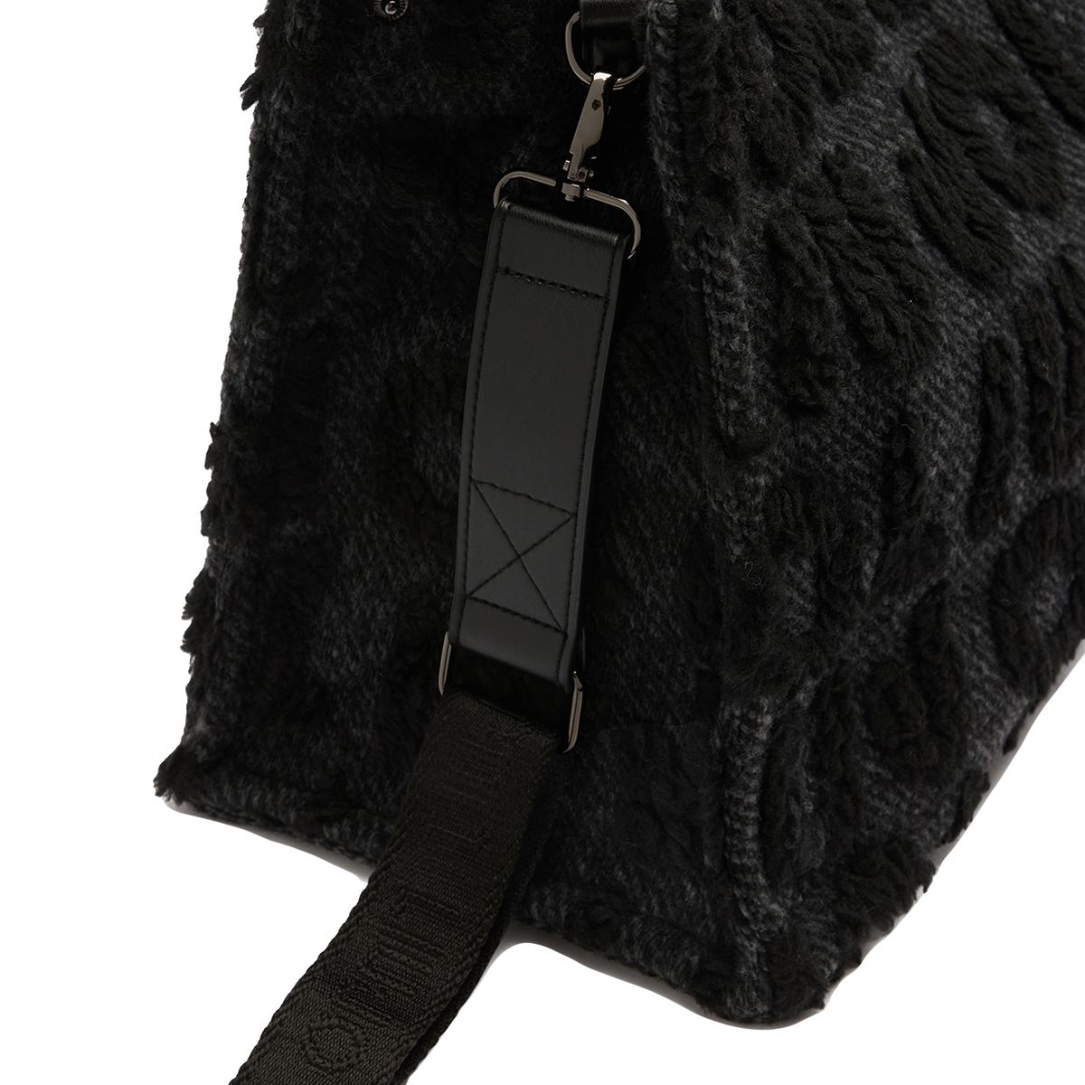 Liu Jo Shopping bag grande misto lana Black - 6