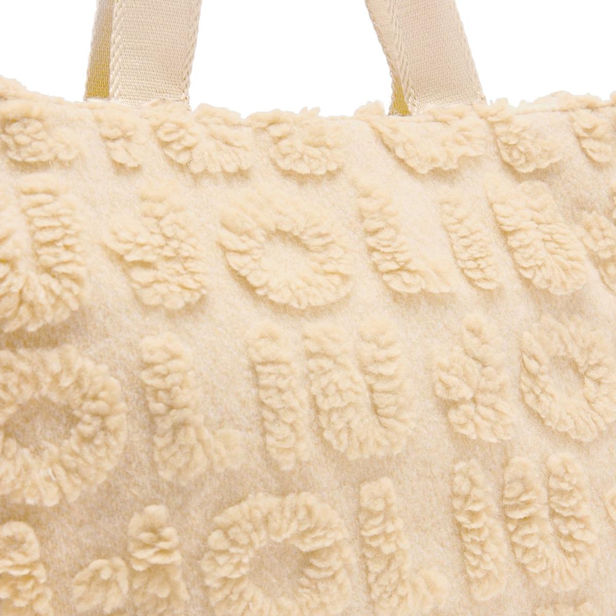 Liu Jo Shopping bag grande misto lana Oat Milk - 5