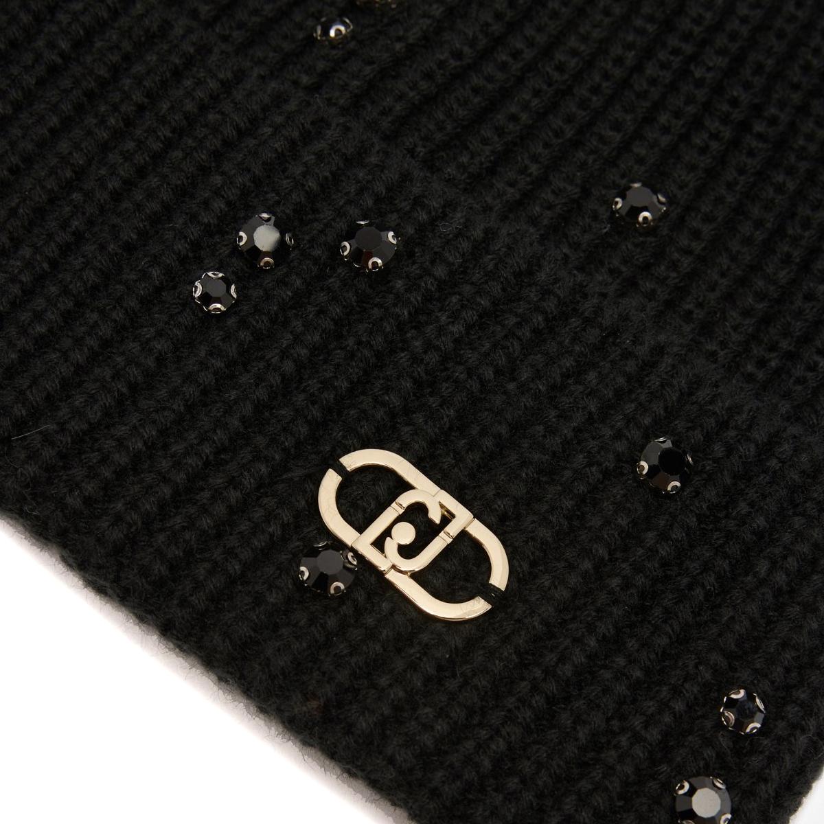 Liu Jo Berretto con strass e perle Black - 3