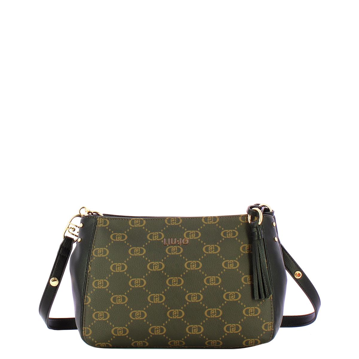 Liu Jo Borsa a spalla Media Monogram Black - 1