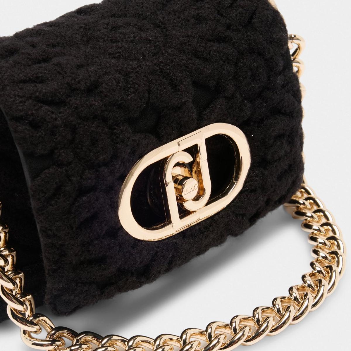 Liu Jo Sottospalla LaPuffy Piccola con ricamo Black - 6