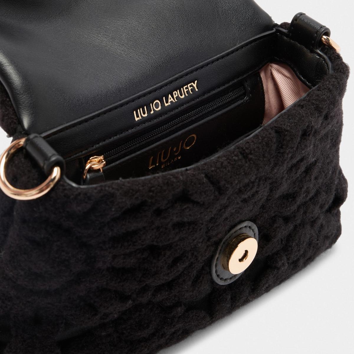 Liu Jo Sottospalla LaPuffy Piccola con ricamo Black - 7