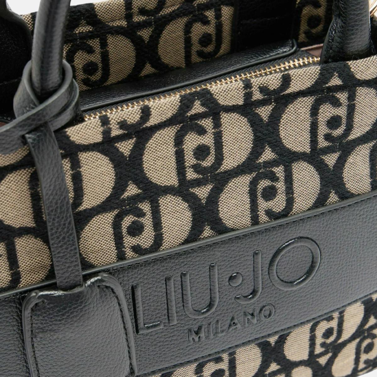 Liu Jo Borsa a mano Piccola jacquard Black - 4