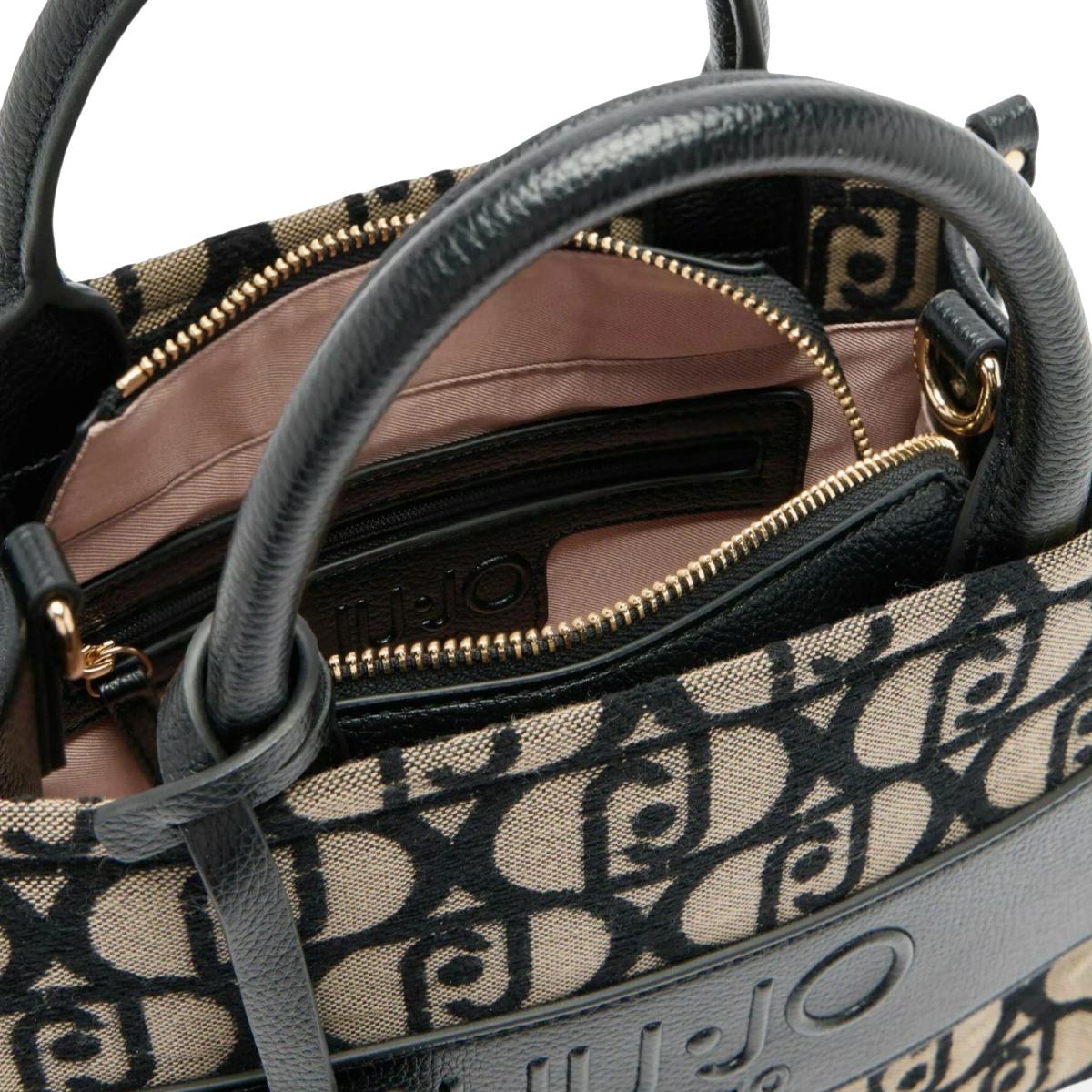 Liu Jo Borsa a mano Piccola jacquard Black - 5