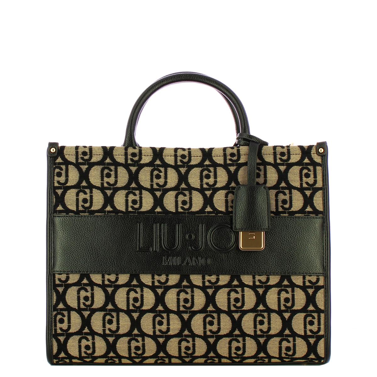 Liu Jo Borsa a mano Media jacquard Black - 1