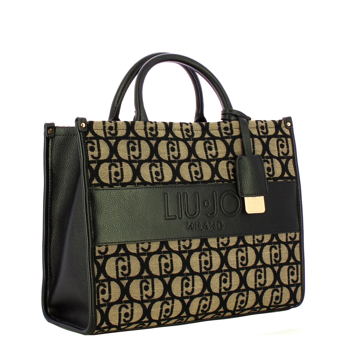 Liu Jo Borsa a mano Media jacquard Black - 2