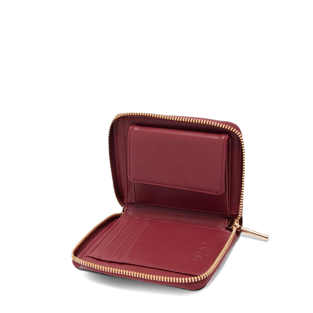 Liu Jo Portafoglio Zip Around Piccolo Red Wine - 3