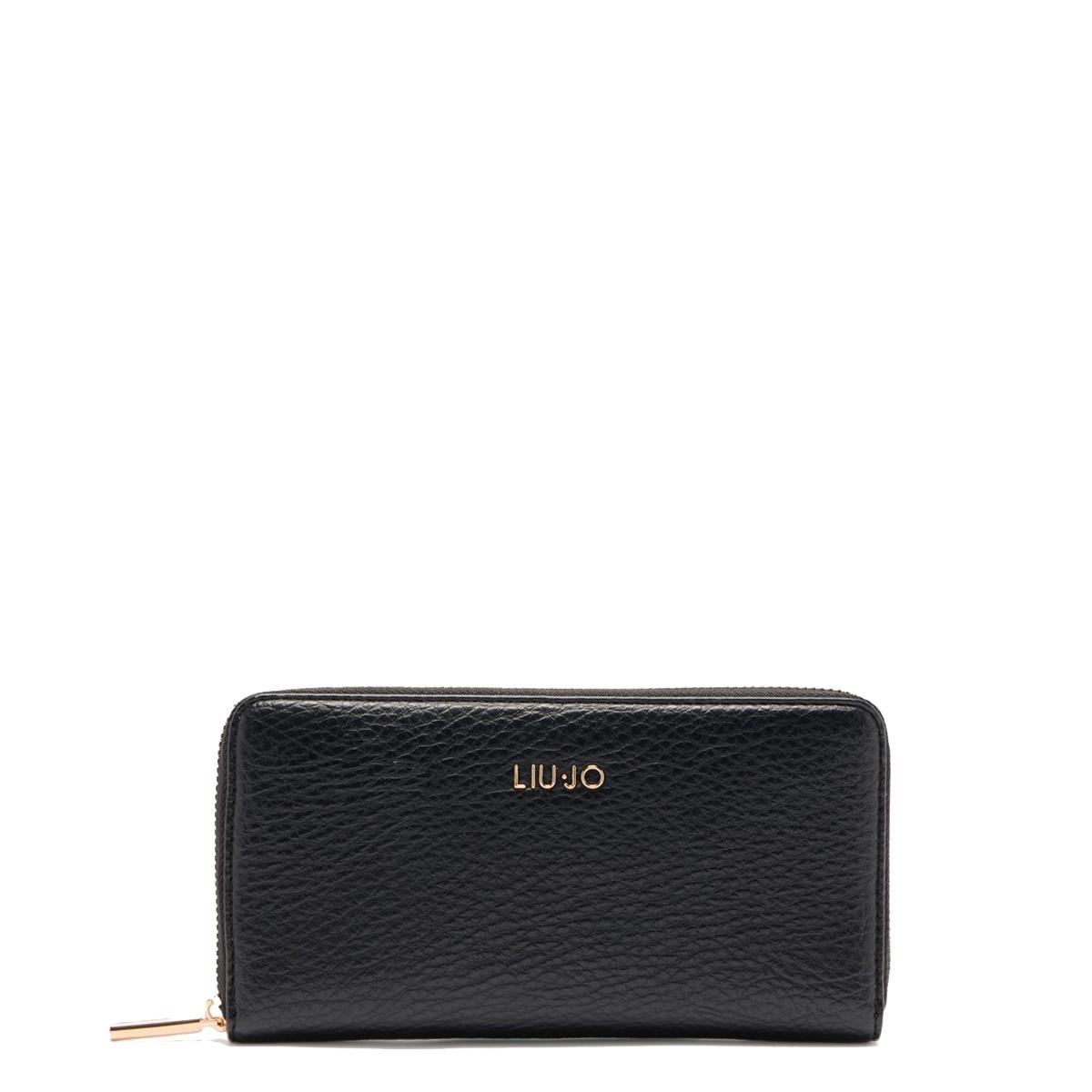 Liu Jo Portafoglio Zip Around Grande Black - 1