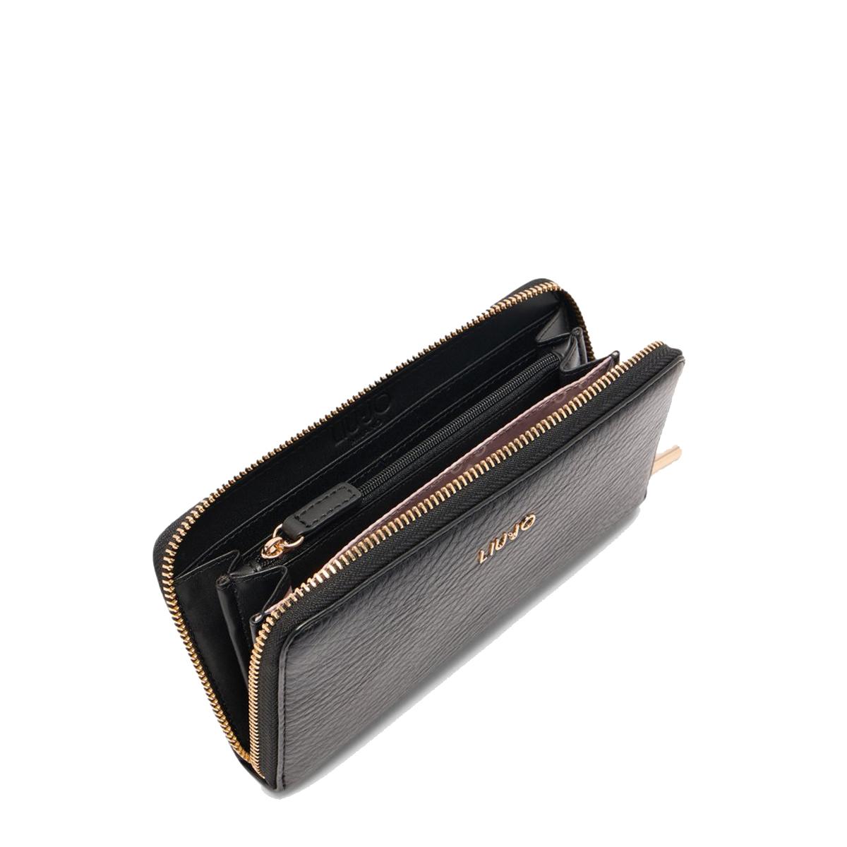 Liu Jo Portafoglio Zip Around Grande Black - 3