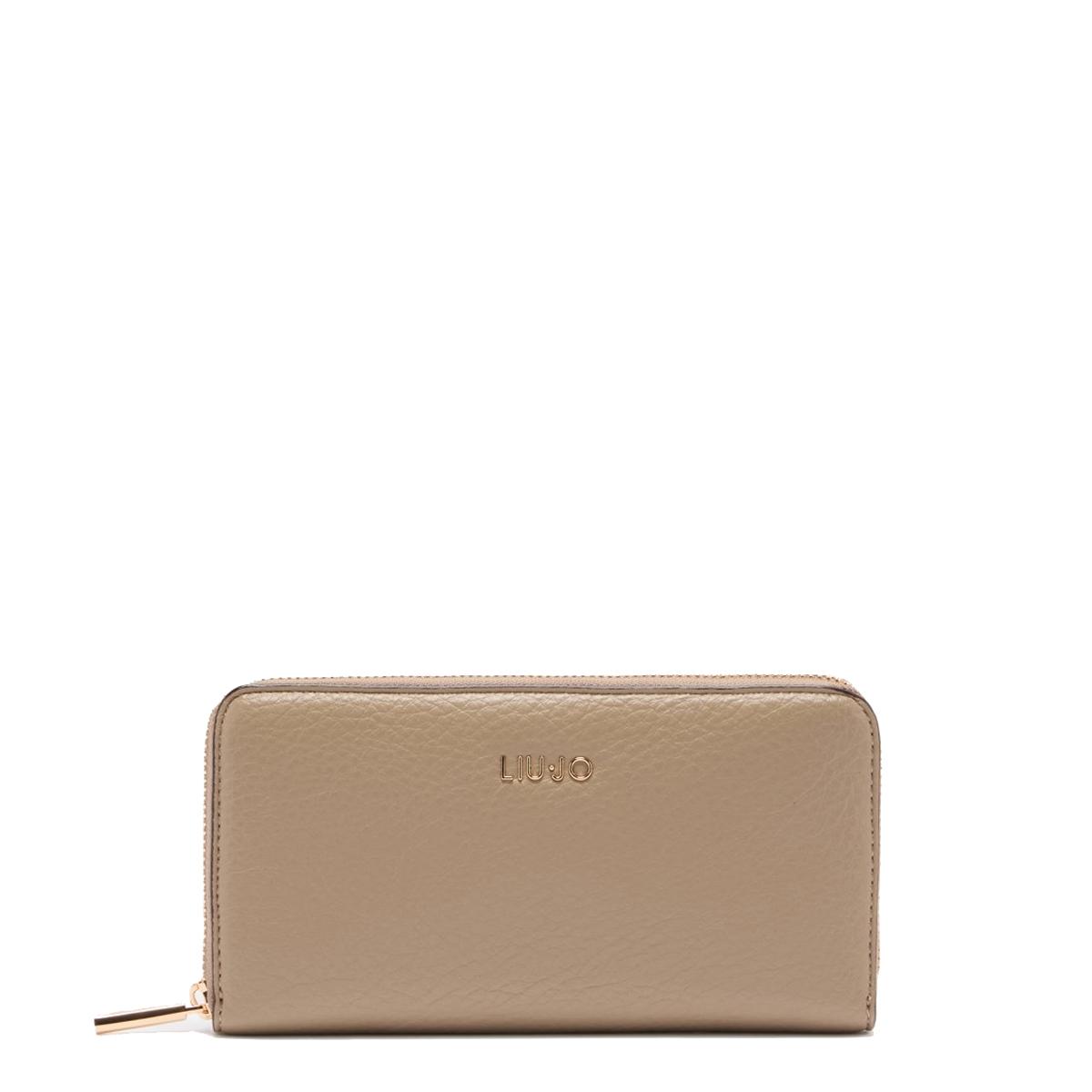 Liu Jo Portafoglio Zip Around Grande Desert Taupe - 1