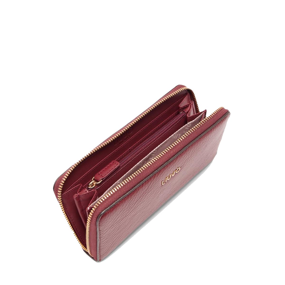 Liu Jo Portafoglio Zip Around Grande Red Wine - 3
