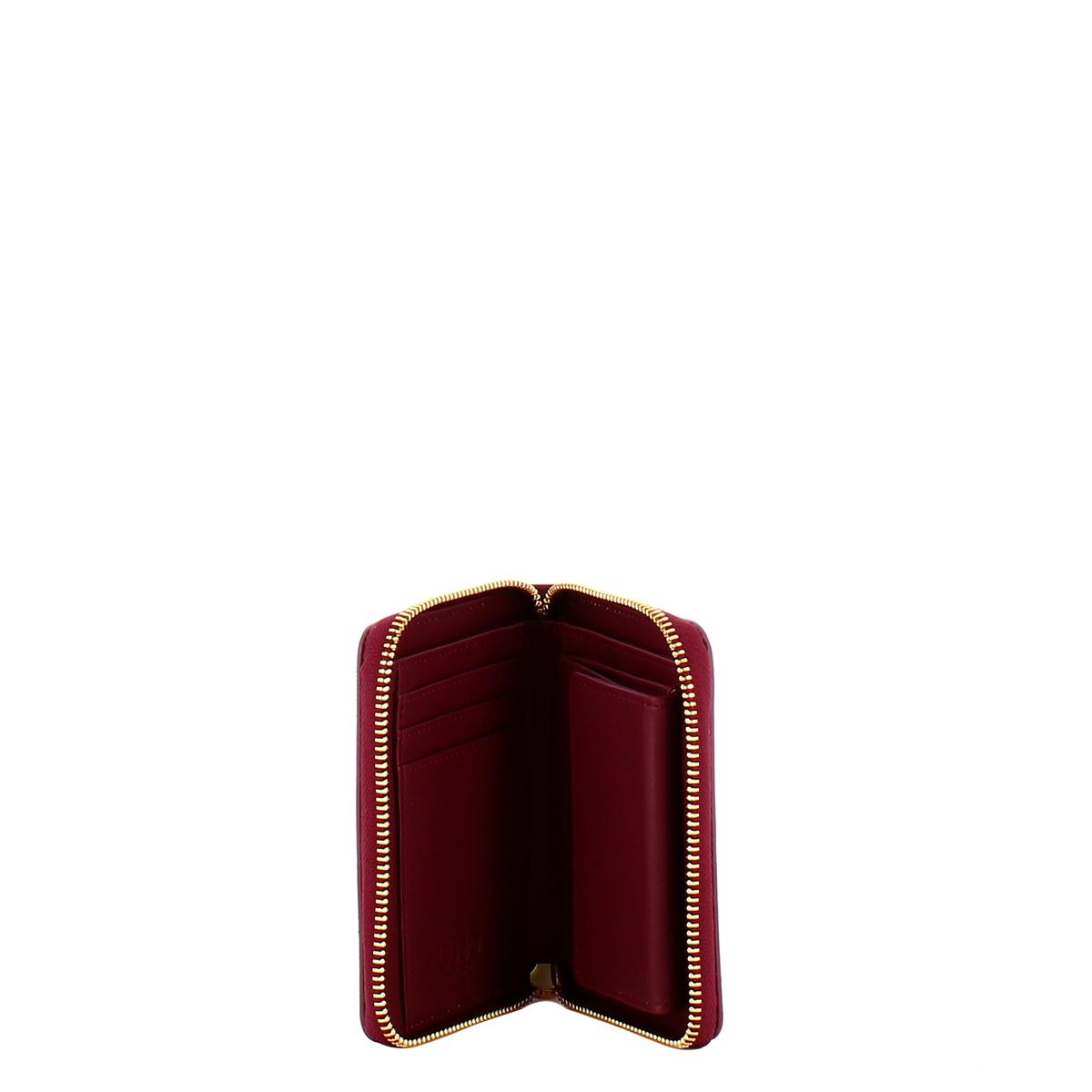 Liu Jo Portafoglio Zip Around Piccolo Red Wine - 3