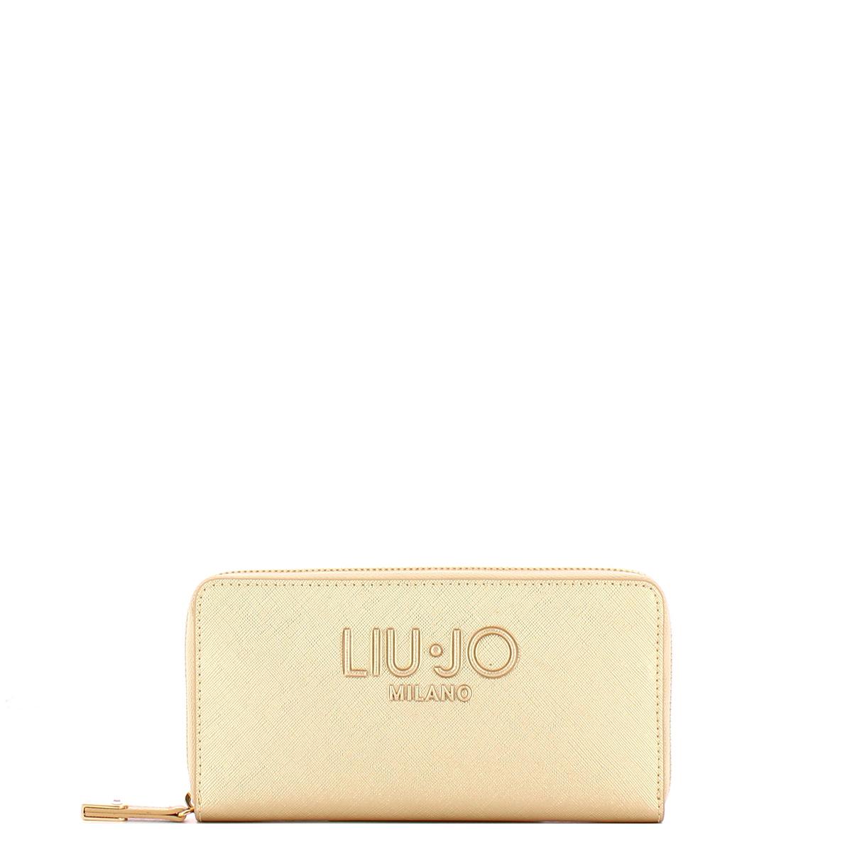 Liu Jo Portafoglio Zip Around grande Light Gold - 1