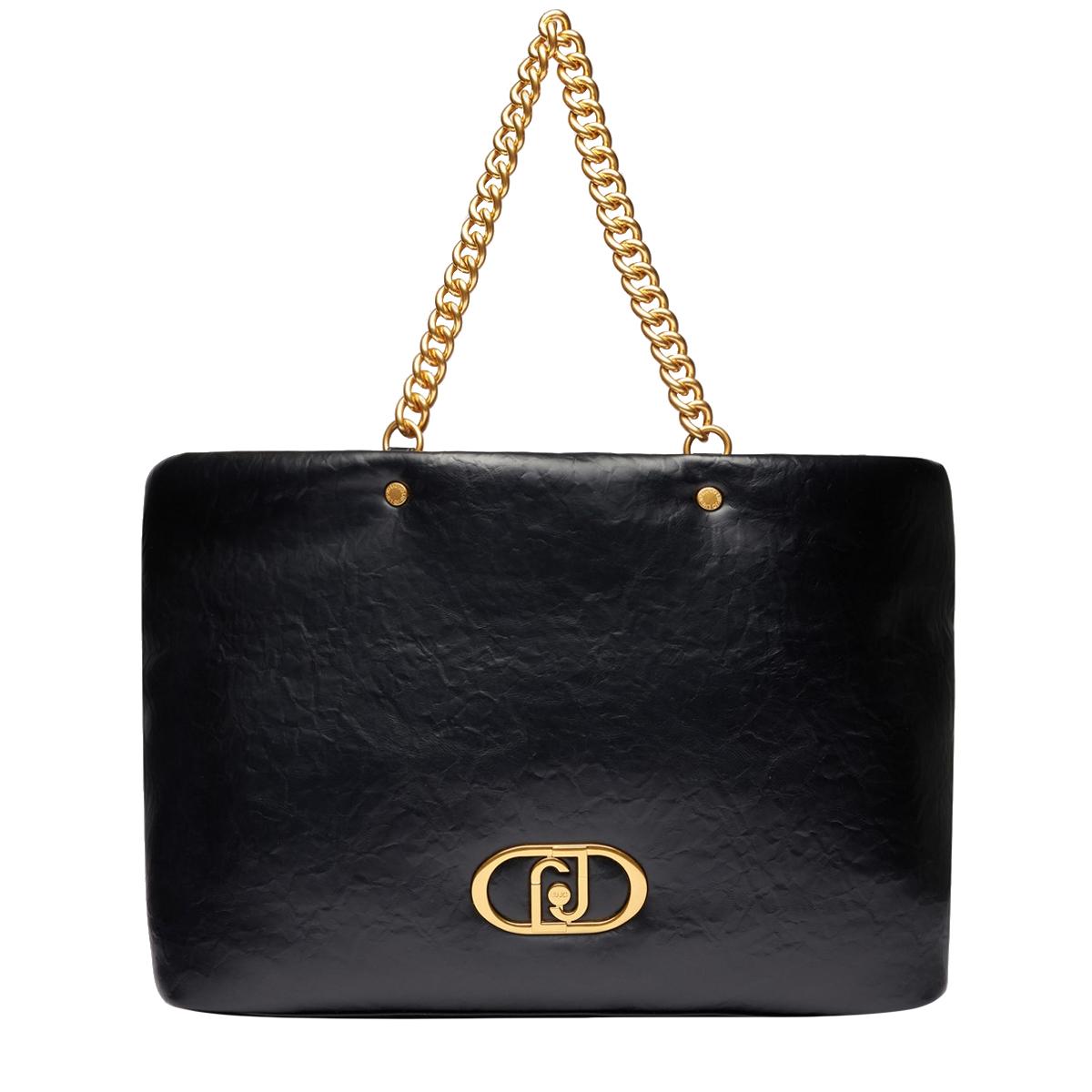 Liu Jo Tote bag LaPuffy grande con catena Black - 1
