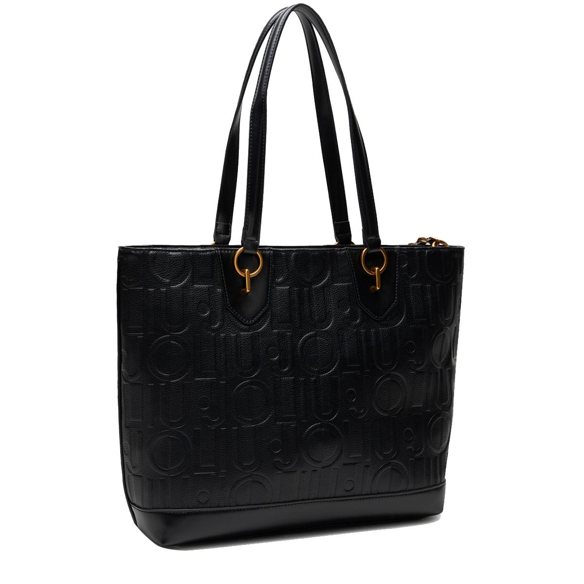 Liu Jo Tote bag media con logo Black - 3