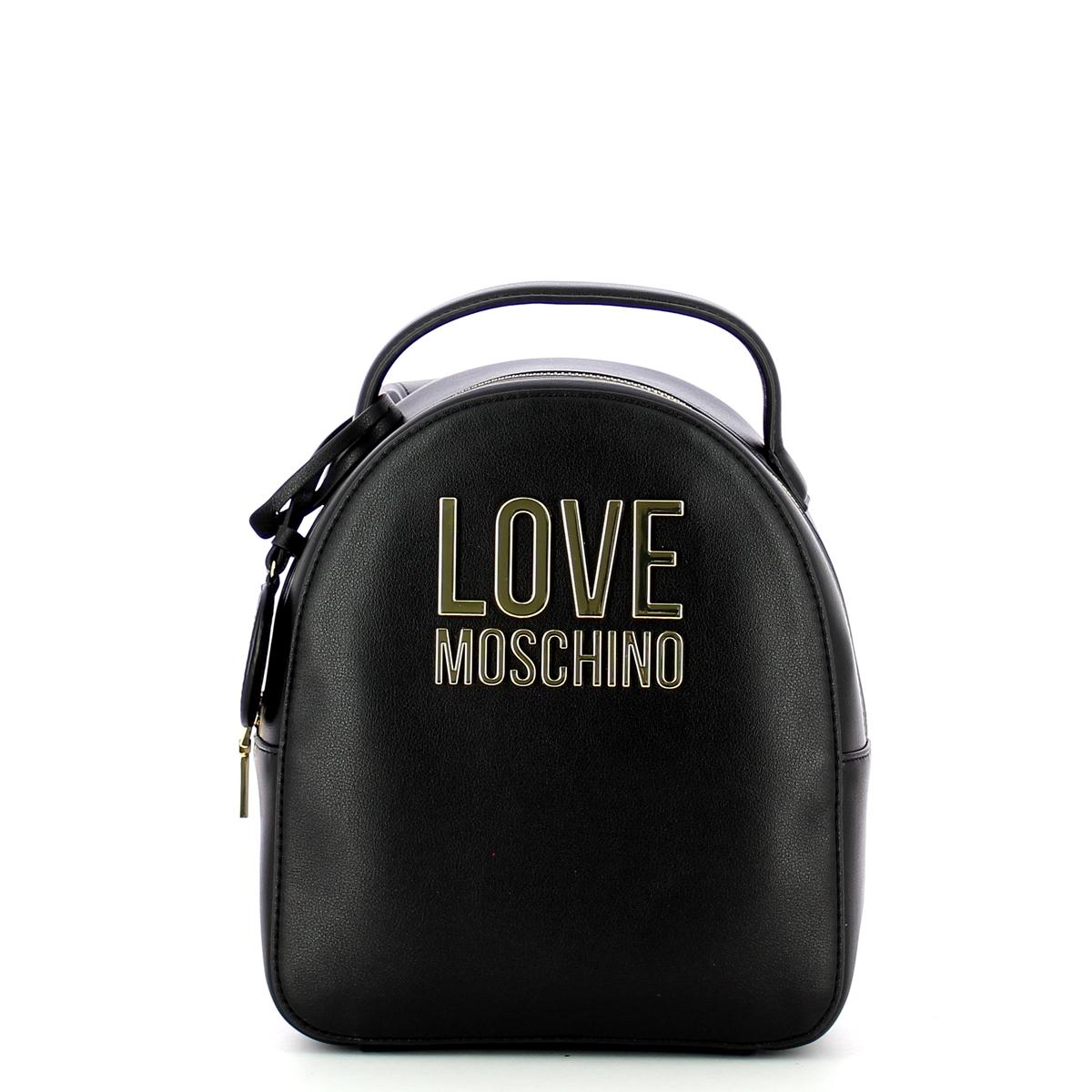 Love Moschino Zainetto Gold Metal Logo - 1