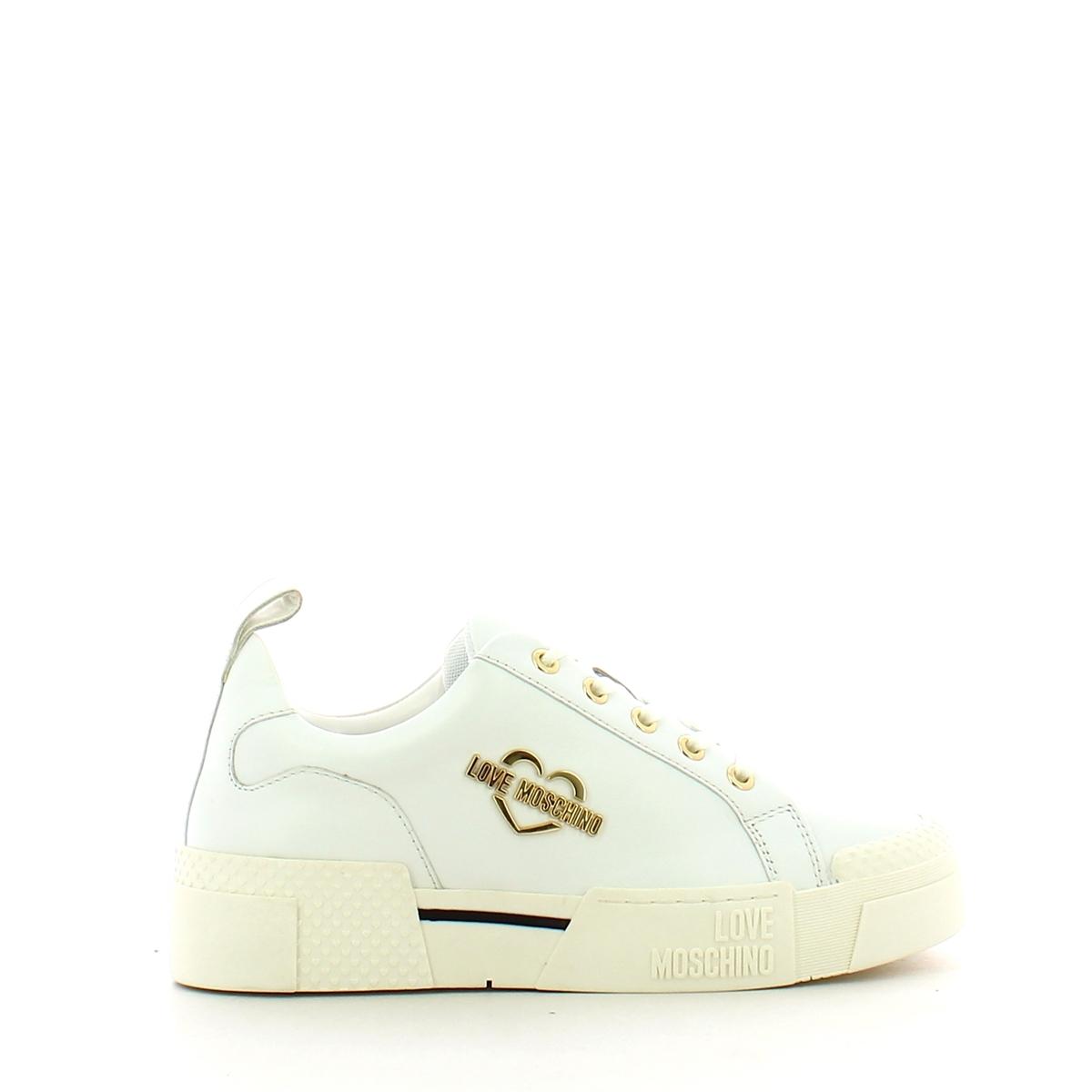 Love Moschino Sneakers Gold Metal Logo - 1