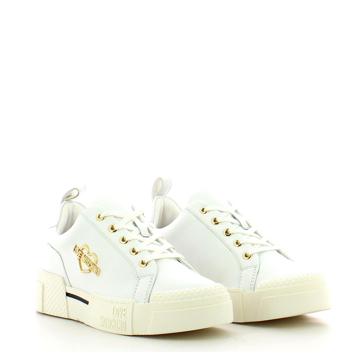 Love Moschino Sneakers Gold Metal Logo - 2