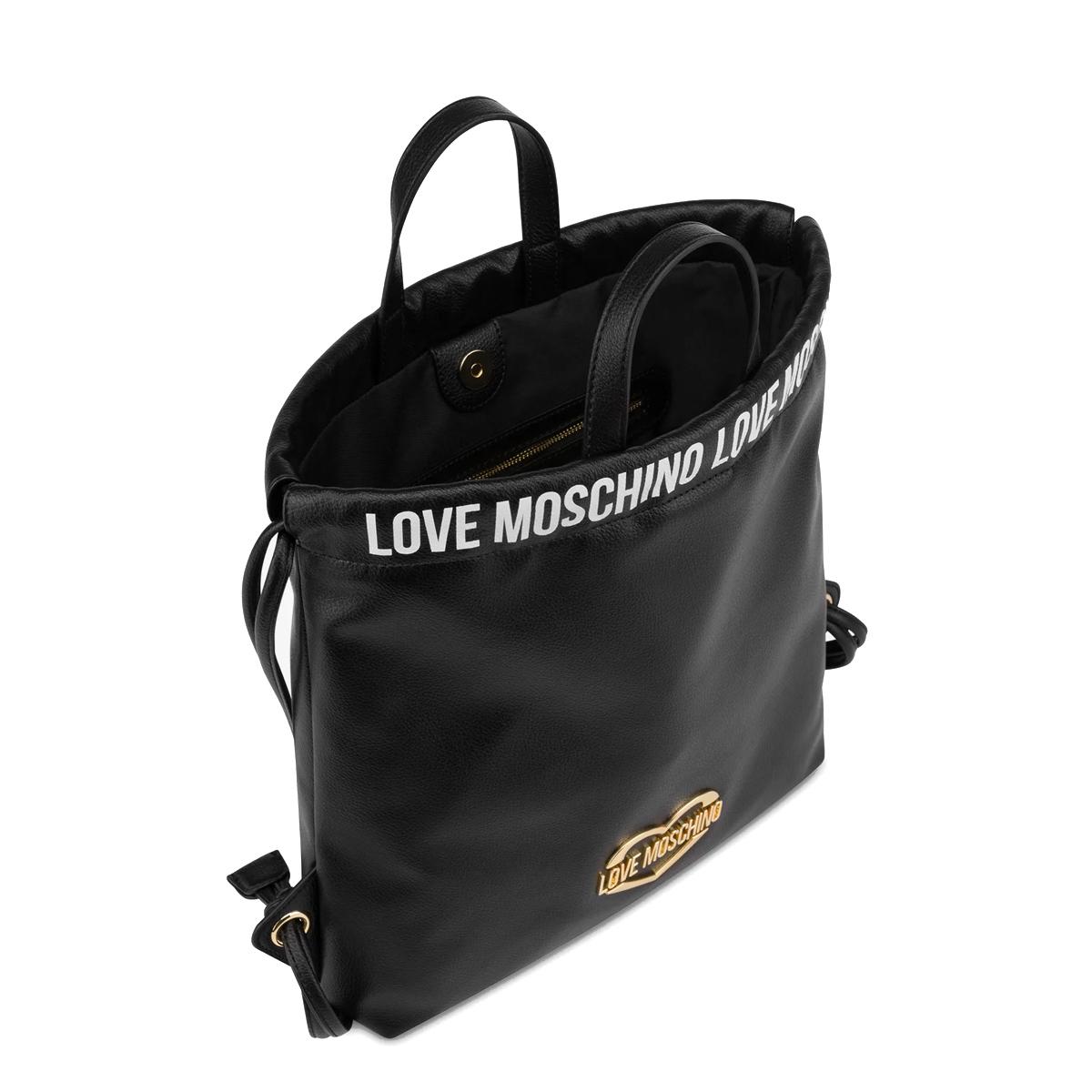 Love Moschino Zaino Logo Band Nero - 4