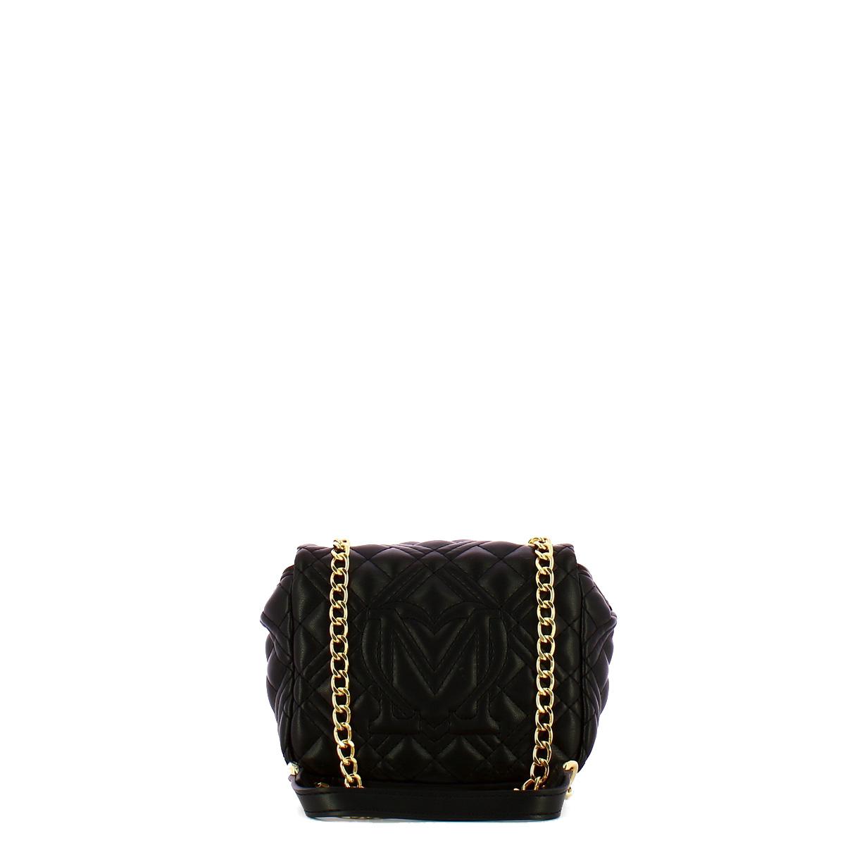 Love Moschino Mini Borsa a spalla Shiny Quilted Nero - 3