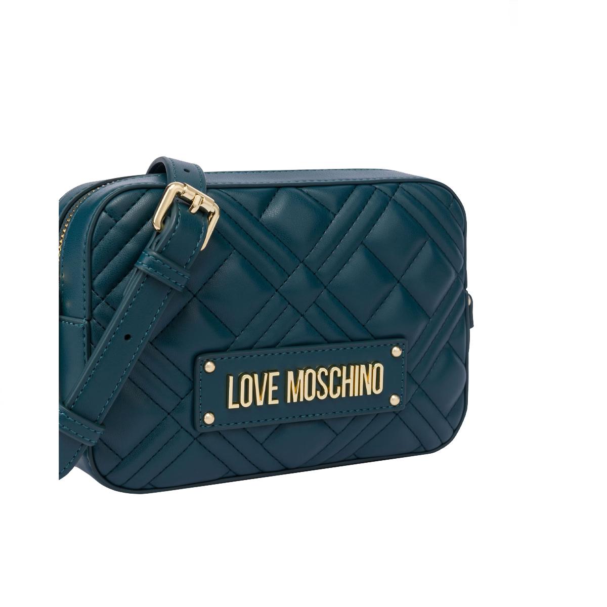 Love Moschino Camera bag Quilted Smeraldo - 4