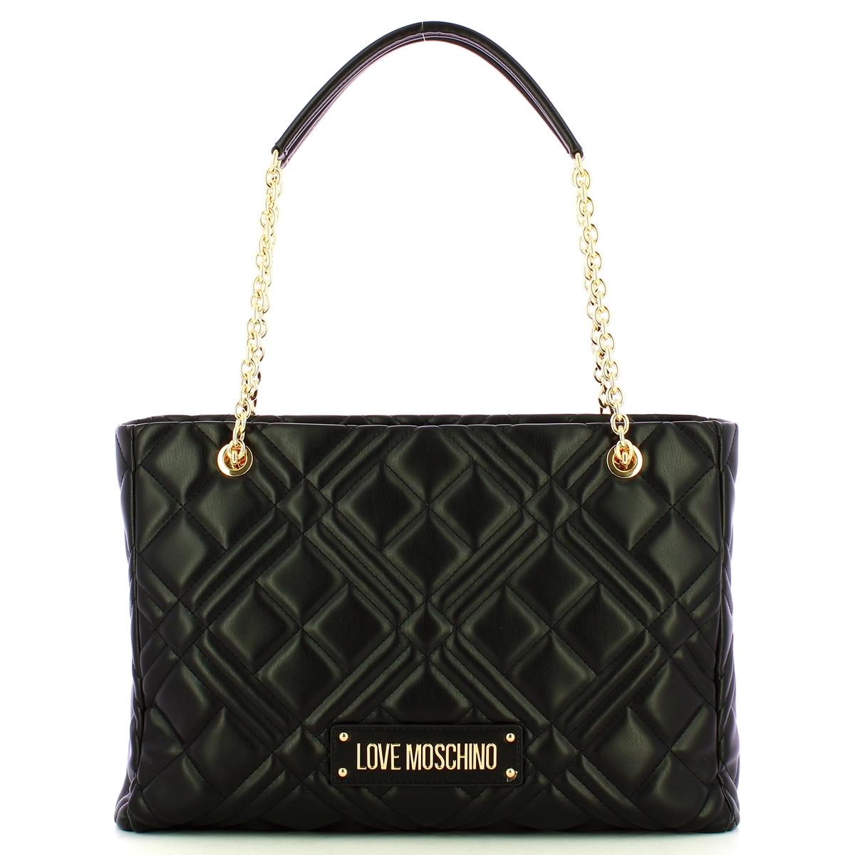 Love Moschino Borsa a spalla Geometric Quilted Nero - 1