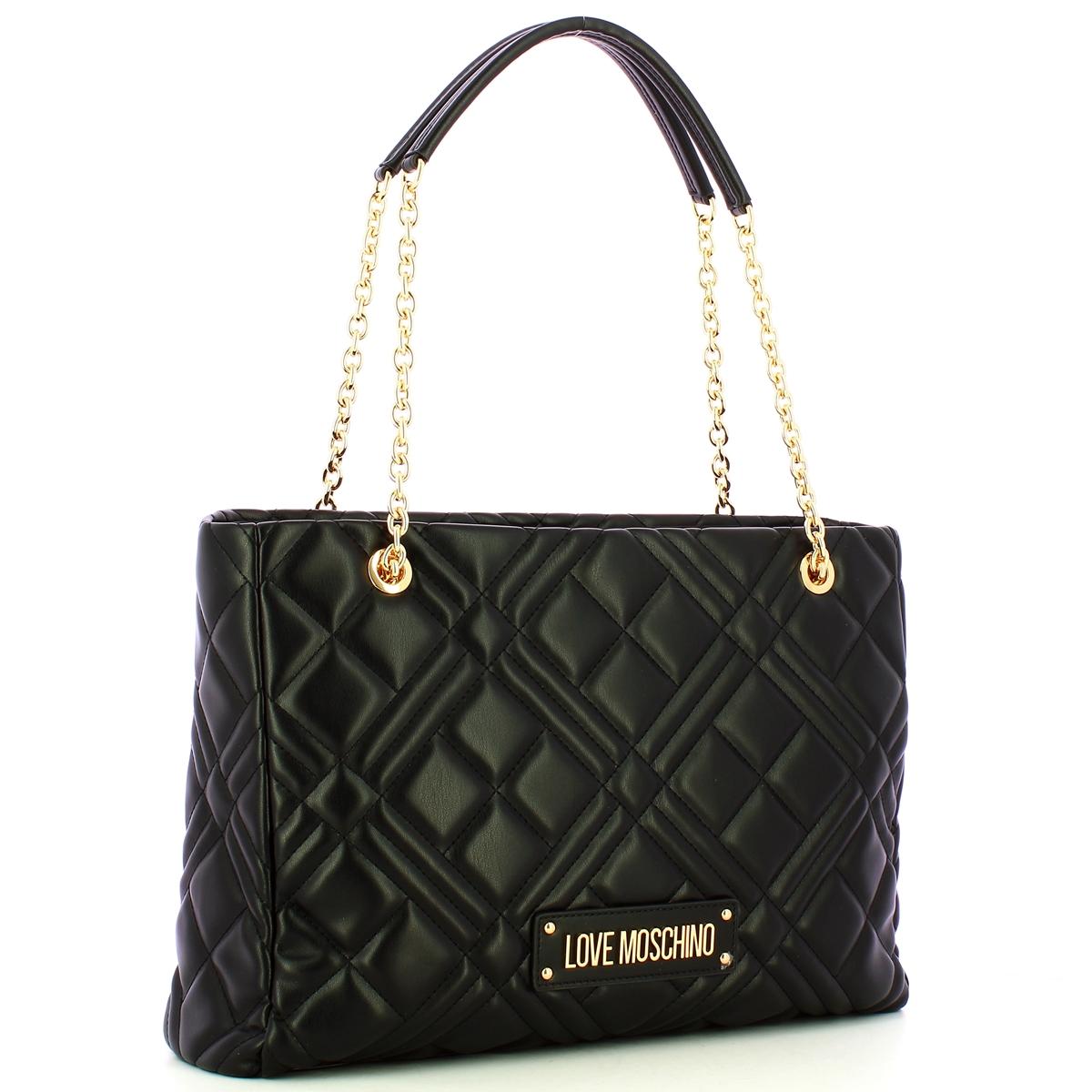 Love Moschino Borsa a spalla Geometric Quilted Nero - 2