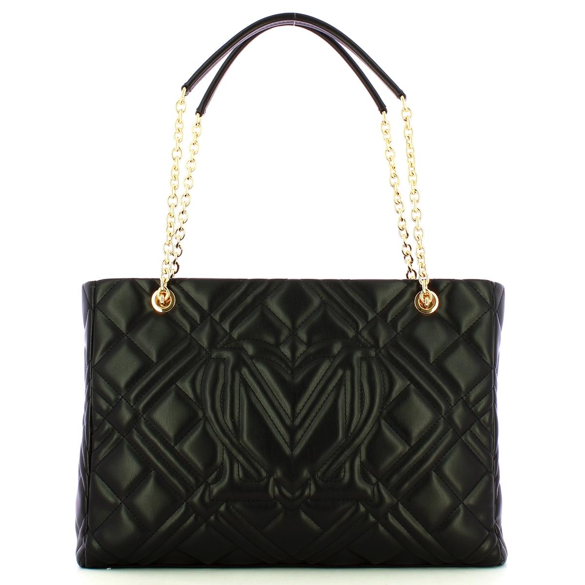 Love Moschino Borsa a spalla Geometric Quilted Nero - 3