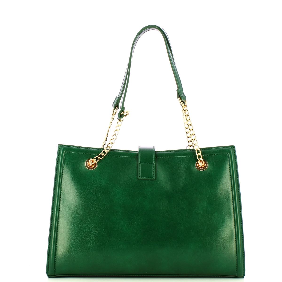 Love Moschino Shopping Bag con Fiocco Verde - 3