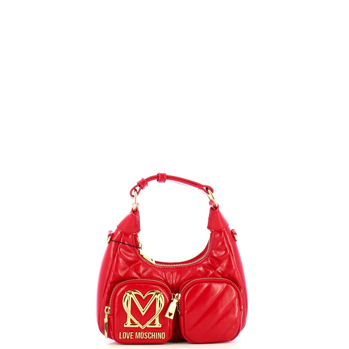 Love Moschino Sottospalla Quilted Obliquo Rosso - 1