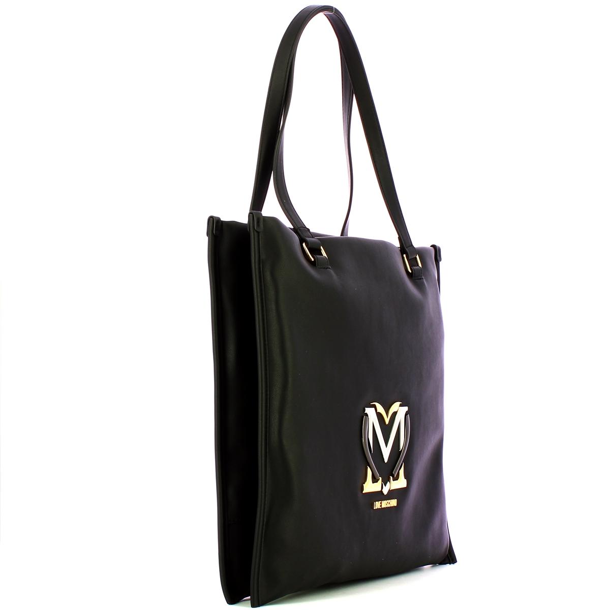 Love Moschino Shopper Colorful Heart Nero - 2