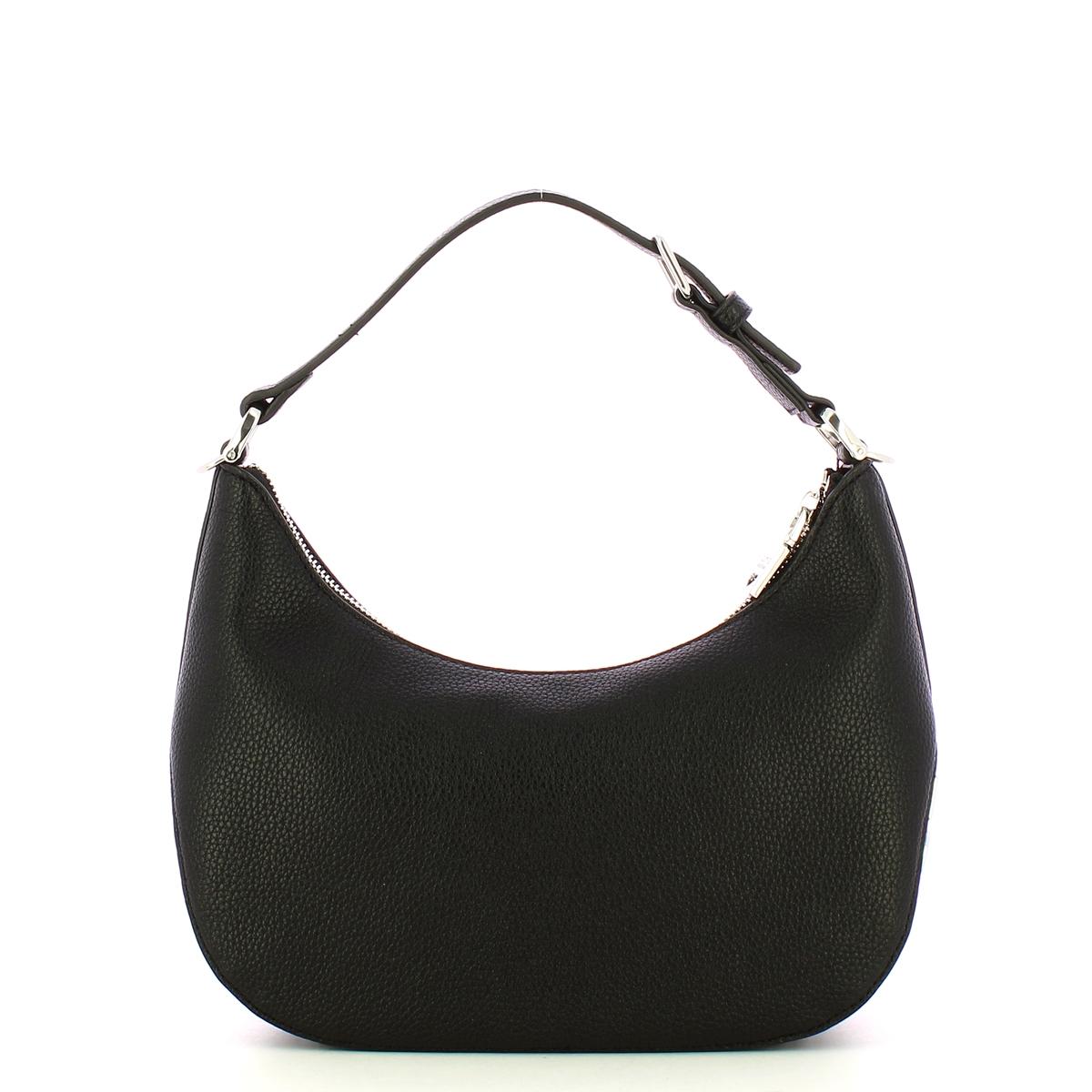 Love Moschino Hobo Bag Giant Logo Nero Nikel - 3