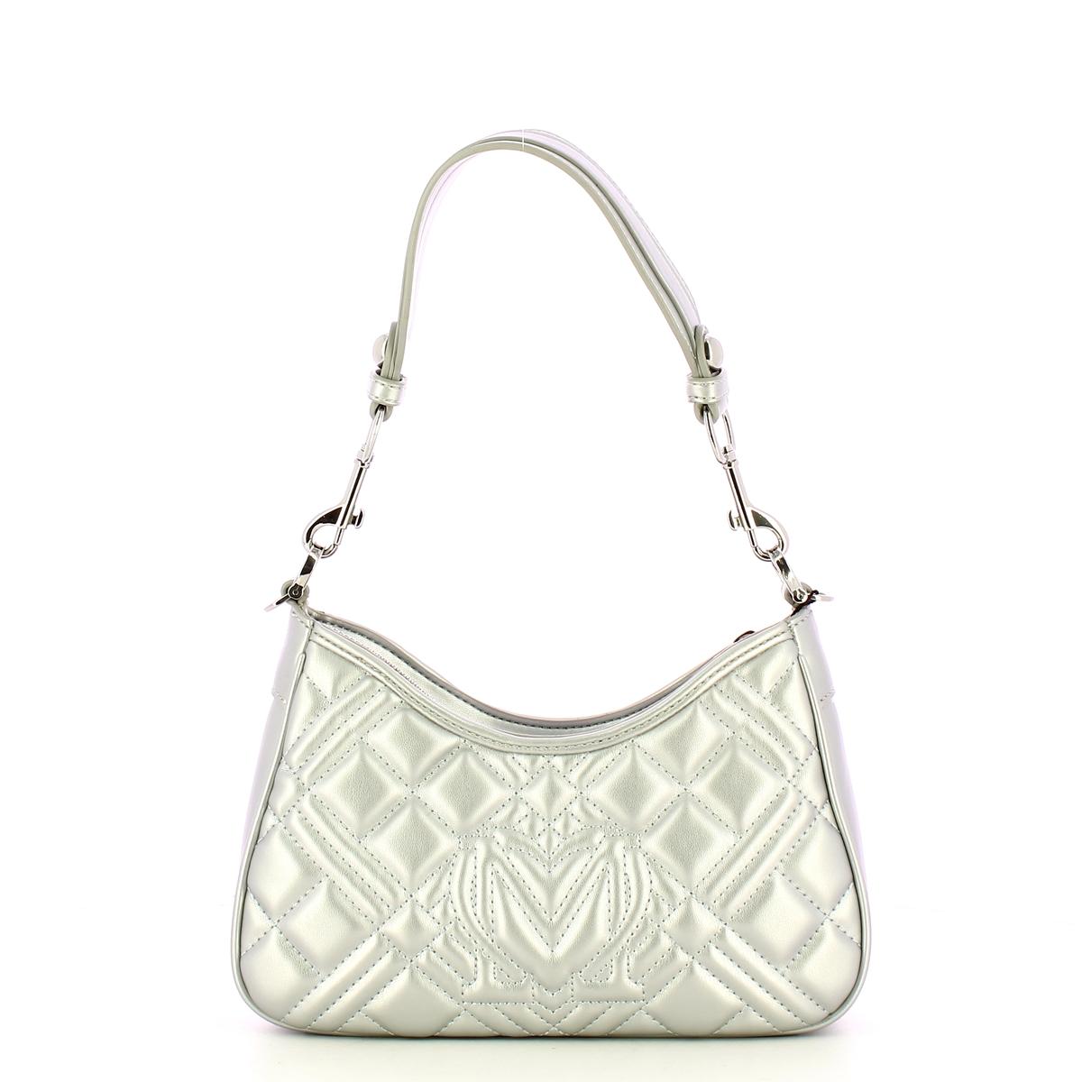 Love Moschino Sottospalla Quilted Silver - 3
