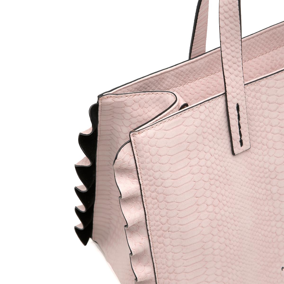 Manila Grace Borsa a mano Daisy Medium Pitonata - 4