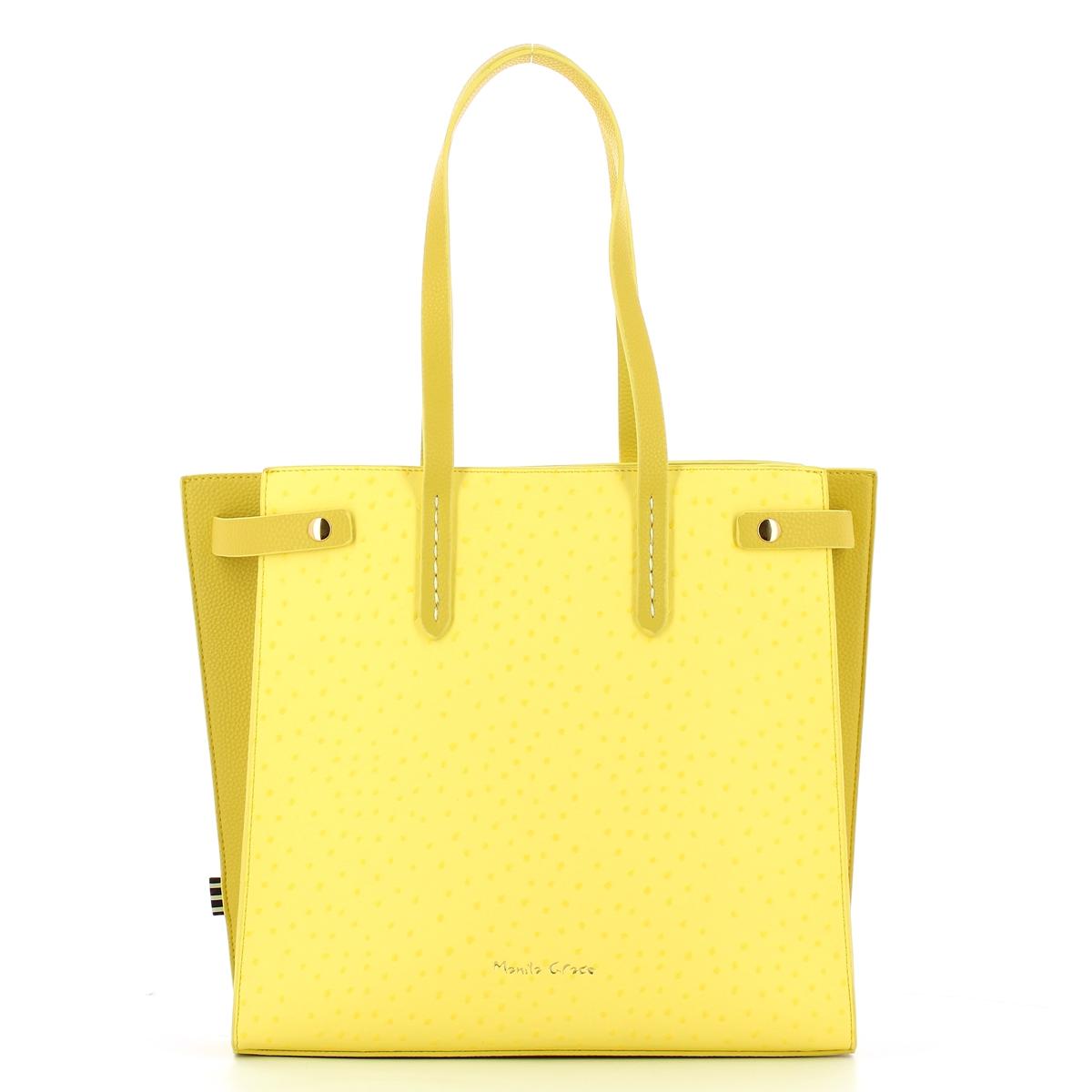 Manila Grace Borsa a spalla Feliss Medium Giallo - 1