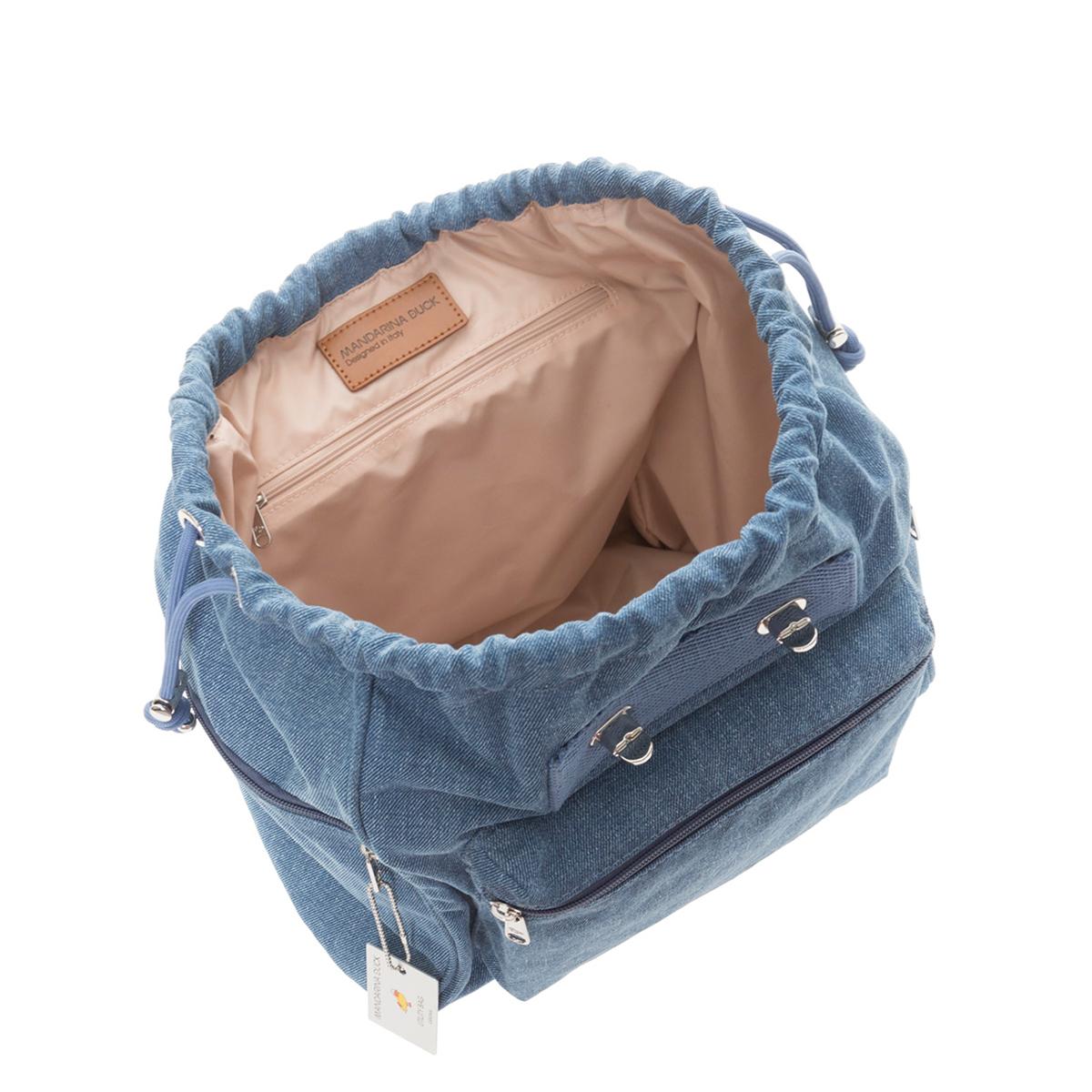 Mandarina Duck Zaino Utility Grande Denim Jeans - 5