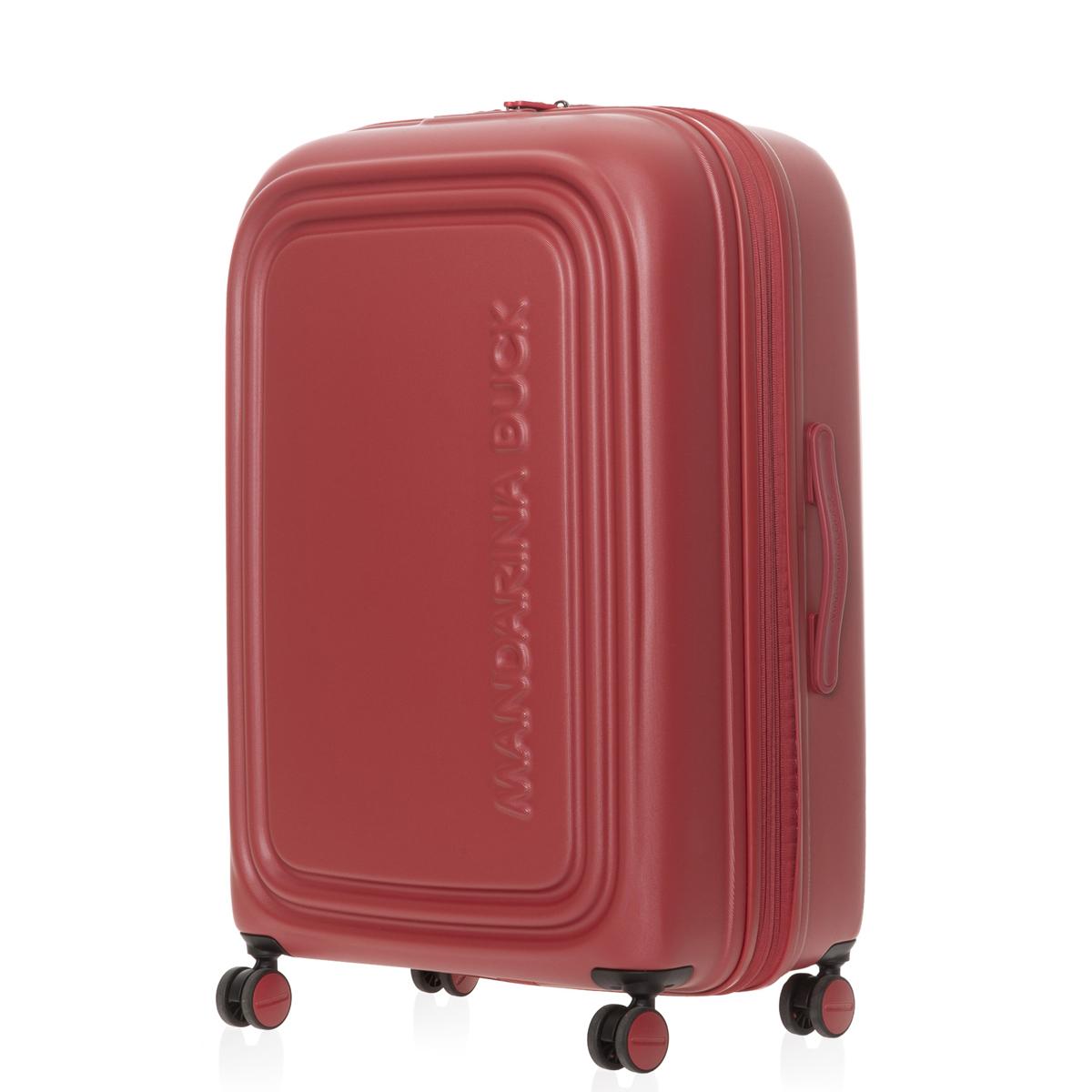 Mandarina Duck Trolley Grande Espandibile 75 cm LOGODUCK + Mineral Red - 1