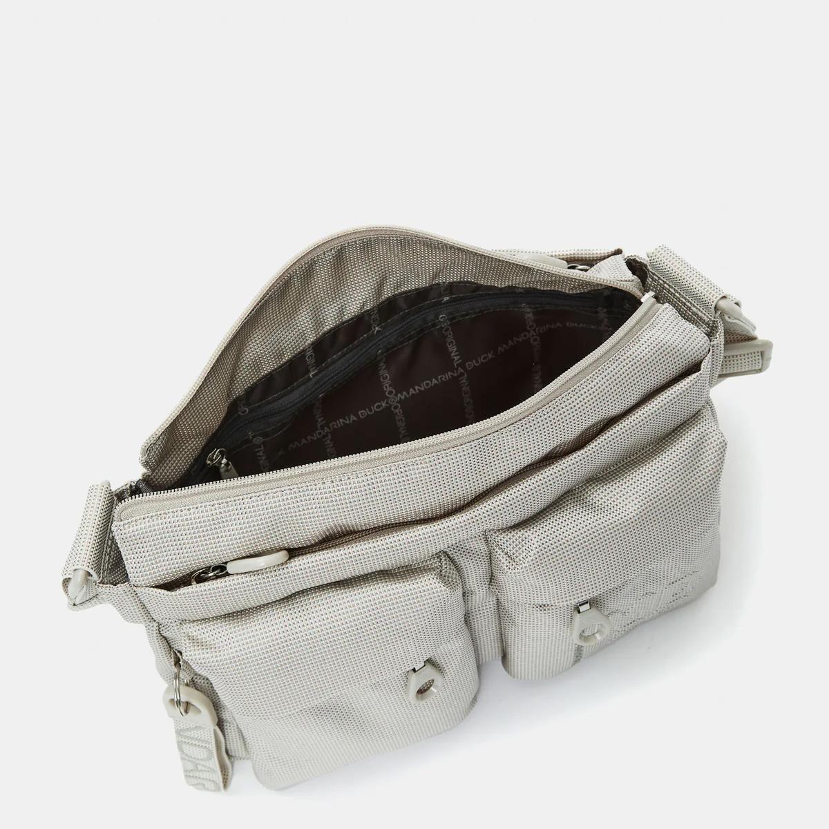 Mandarina Duck Borsa a tracolla MD20 Whitecap Gray - 4