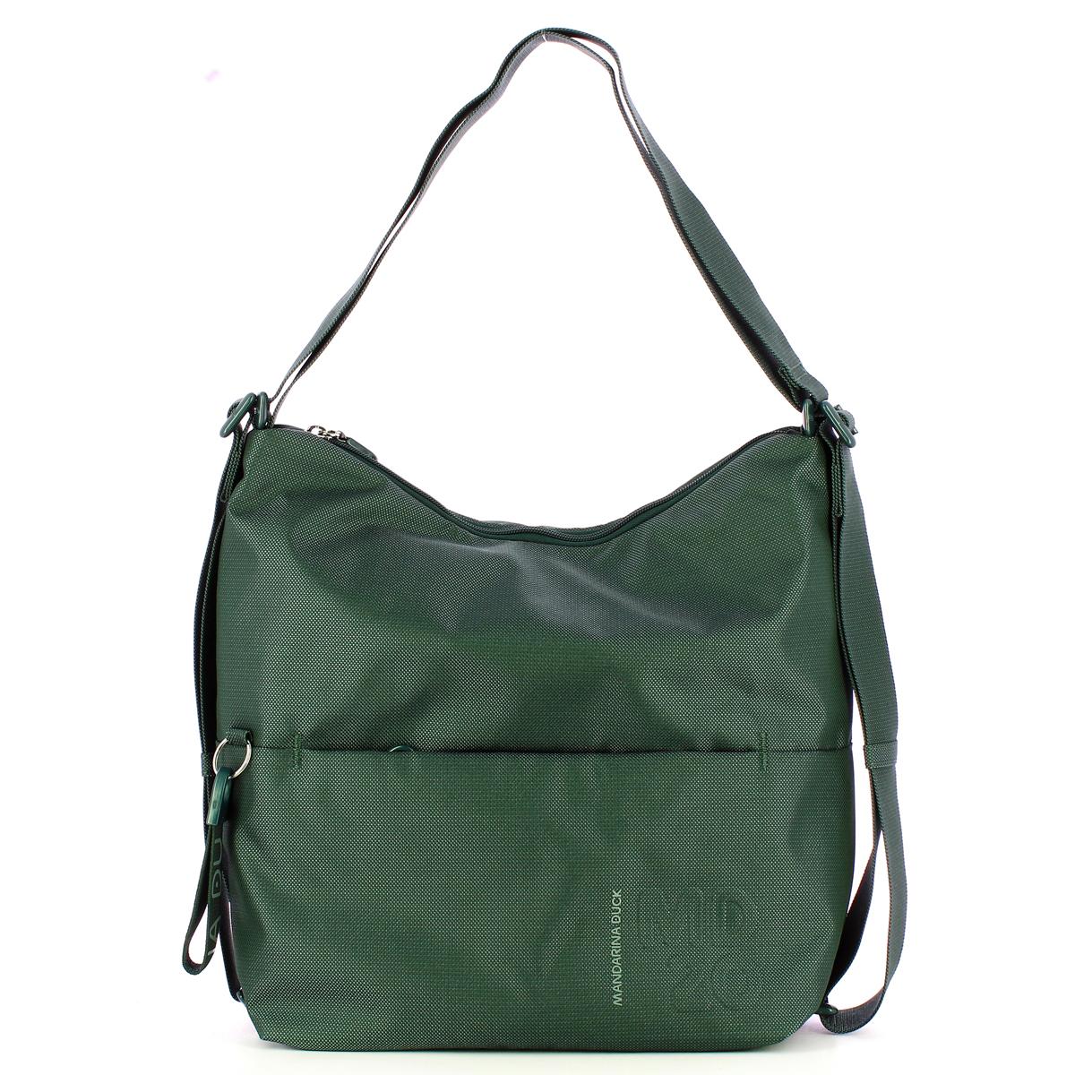 Mandarina Duck Borsa a spalla Slide Trasformabile MD20 Pine Green - 1