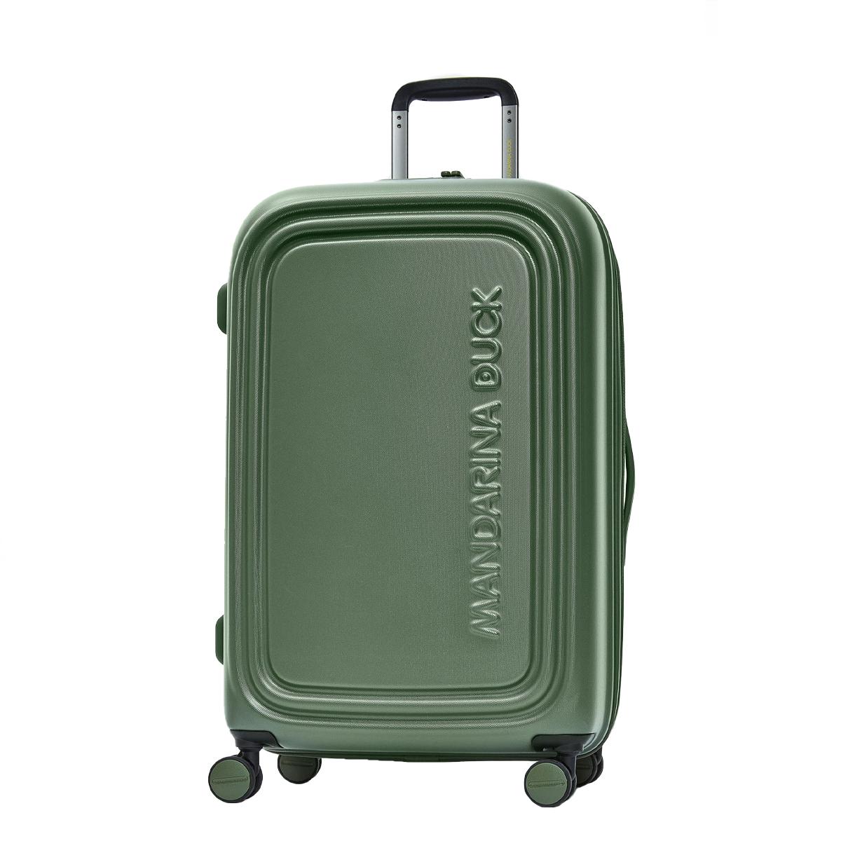 Mandarina Duck Trolley Medio Espandibile 69 cm LOGODUCK + Pine Green - 2